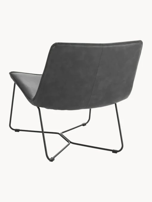 Sillones Pequeños|Sillones>Ellos Home Sillón de cuero sintético Barrel