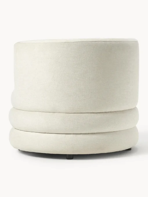 Butacas|Sillones>Westwing Collection Sillón de diseño Solomon Mezcla de lino blanco crema