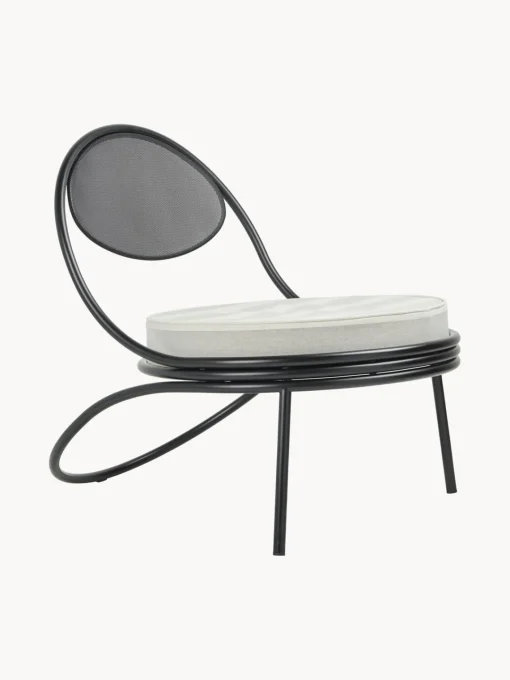 Sillones De Jardín|Sillones De Jardí­N>GUBI Sillón de jardín Copacabana Tejido blanco, gris claro, negro