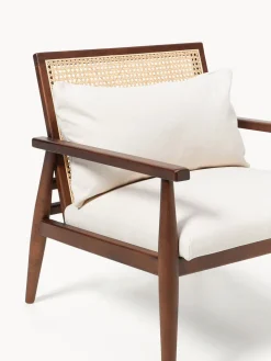 Clearance Sillón de madera de caucho Manuell Sillones Pequeños|Sillones