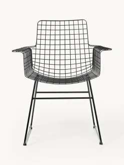 Sillas Con Reposabrazos|Sillas></noscript>HKLIVING Sillón de metal Wire Negro