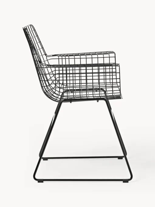 Sillas Con Reposabrazos|Sillas>HKLIVING Sillón de metal Wire Negro