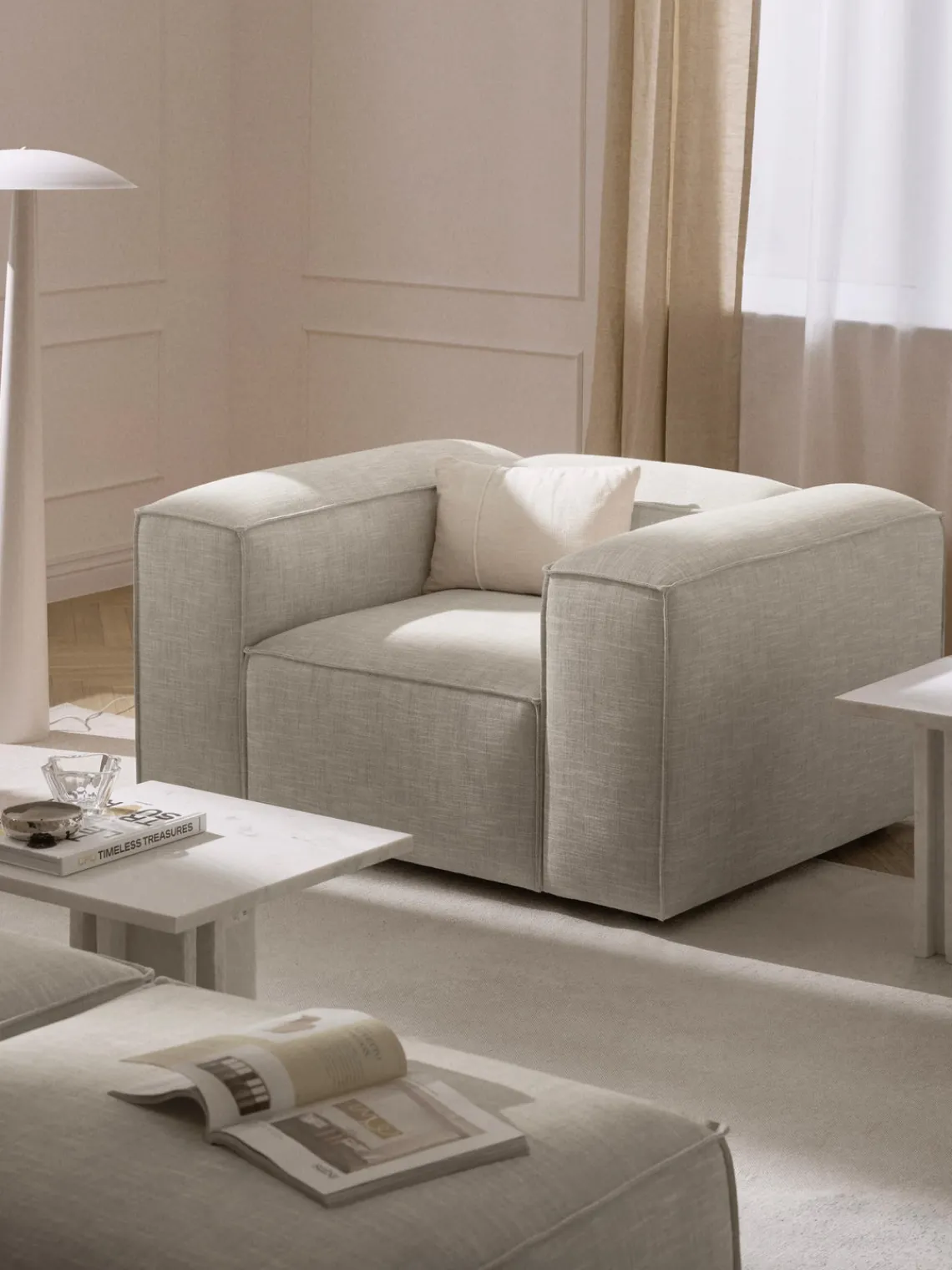 Best Sillón de mezcla de lino Lennon Butacas|Sillones