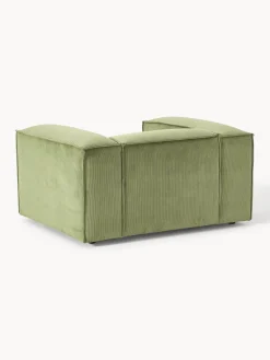 Butacas|Sillones></noscript>Westwing Collection Sillón de pana Lennon Pana verde oliva