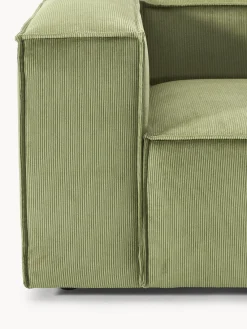 Butacas|Sillones></noscript>Westwing Collection Sillón de pana Lennon Pana verde oliva