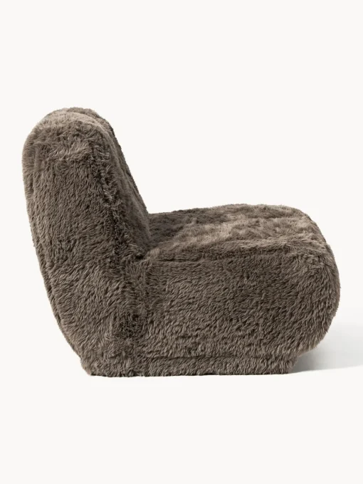 Sillones Pequeños|Sillones>Westwing Collection Sillón de piel sintética Emie Piel sintética marrón oscuro