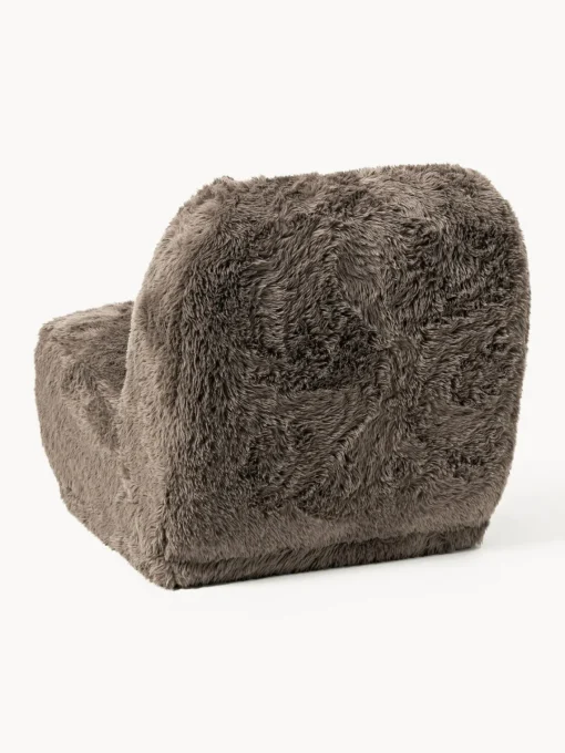 Sillones Pequeños|Sillones>Westwing Collection Sillón de piel sintética Emie Piel sintética marrón oscuro