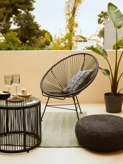Sillones De Jardín|Sillones De Jardí­N>Westwing Collection Sillón de plástico Bahia Negro