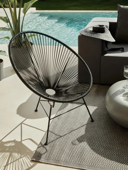 Sillones De Jardín|Sillones De Jardí­N>Westwing Collection Sillón de plástico Bahia Negro