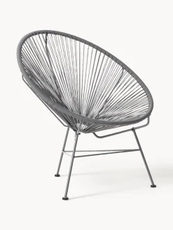 Sillones De Jardín|Sillones De Jardí­N>Westwing Collection Sillón de plástico Bahia Gris oscuro
