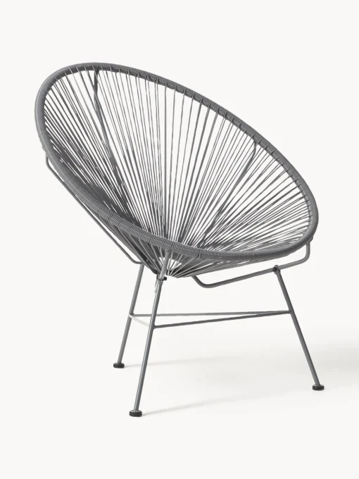 Sillones De Jardín|Sillones De Jardí­N>Westwing Collection Sillón de plástico Bahia Gris oscuro