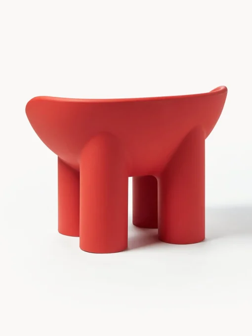 Sillones Pequeños|Sillones>Driade Sillón de plástico Roly Poly Rojo coral