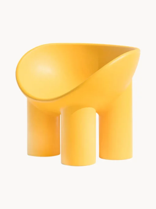Sillones Pequeños|Sillones>Driade Sillón de plástico Roly Poly Amarillo sol