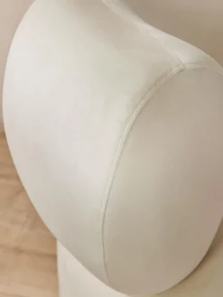 Sillones Pequeños|Sillones></noscript>Westwing Collection Sillón de terciopelo Cori Terciopelo blanco crema