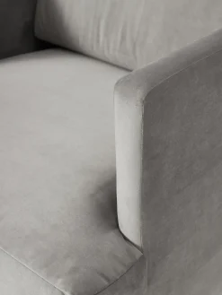 Butacas|Sillones></noscript>Westwing Collection Sillón de terciopelo Fluente Terciopelo gris
