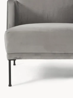 Butacas|Sillones></noscript>Westwing Collection Sillón de terciopelo Fluente Terciopelo gris