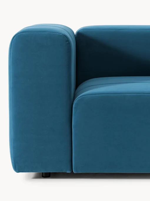 Butacas|Sillones>Westwing Collection Sillón de terciopelo Lena Terciopelo azul petróleo
