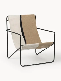 Sillones De Jardín|Sillones De Jardí­N>Ferm Living Sillón Desert Tejido blanco Off White, beige, negro