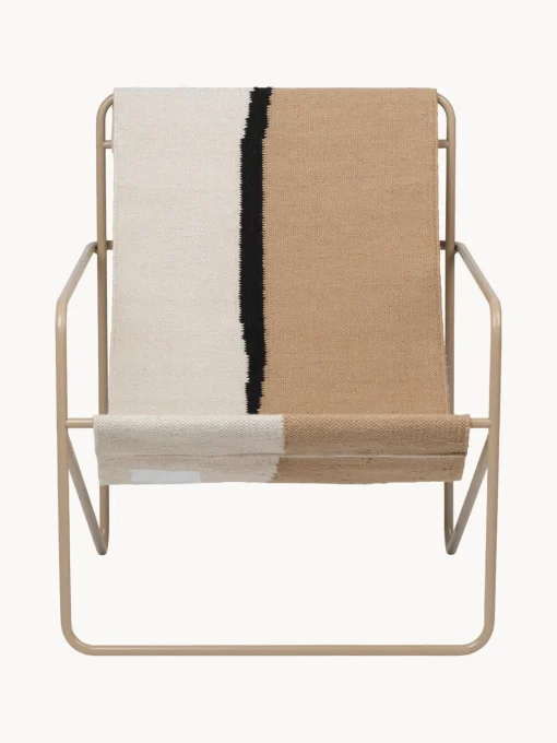 Sillones De Jardín|Sillones De Jardí­N>Ferm Living Sillón Desert Tejido blanco Off White, beige, negro, greige