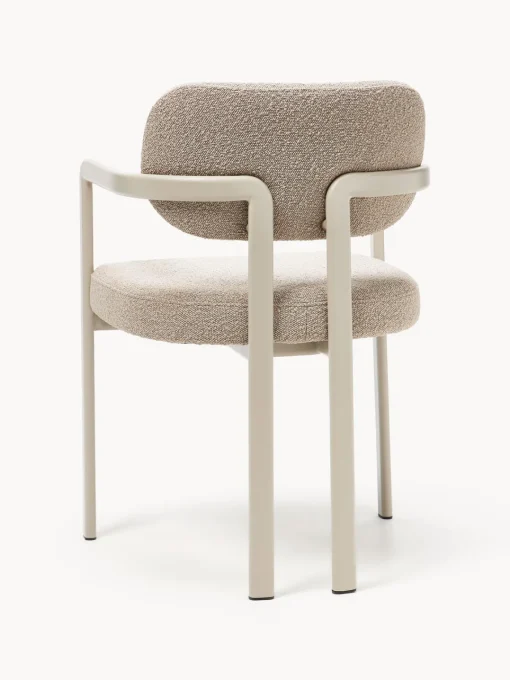 Sillas Con Reposabrazos|Sillas>Westwing Collection Sillón en tejido bouclé Adrien Bouclé beige claro, beige claro
