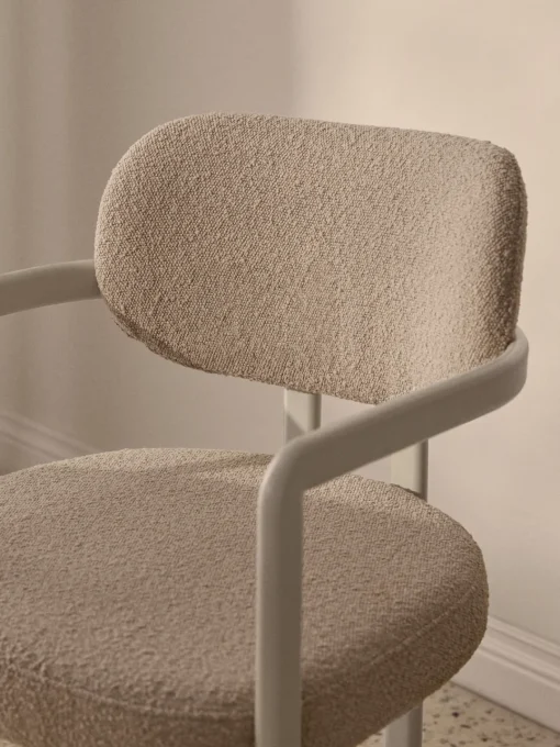 Sillas Con Reposabrazos|Sillas>Westwing Collection Sillón en tejido bouclé Adrien Bouclé beige claro, beige claro