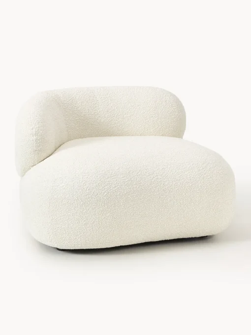 Butacas|Sillones>Westwing Collection Sillón en tejido bouclé Alba Bouclé blanco Off White
