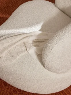 Butacas|Sillones></noscript>Westwing Collection Sillón en tejido bouclé Alba Bouclé blanco Off White