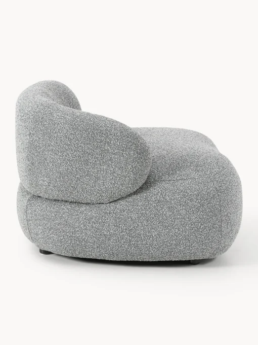 Butacas|Sillones>Westwing Collection Sillón en tejido bouclé Alba Bouclé gris