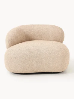 Butacas|Sillones>Westwing Collection Sillón en tejido bouclé Alba Bouclé melocotón