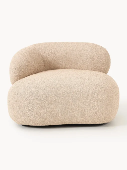Butacas|Sillones>Westwing Collection Sillón en tejido bouclé Alba Bouclé melocotón