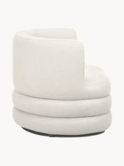 Butacas|Sillones></noscript>Westwing Collection Sillón en tejido bouclé de diseño Solomon Bouclé blanco crema