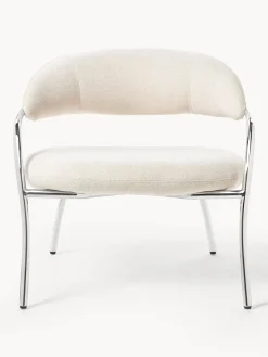 New Sillón en tejido bouclé Dodo Sillones Pequeños|Sillones