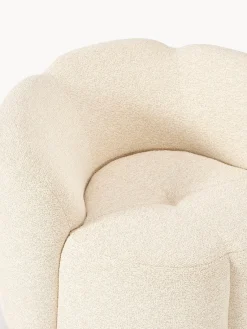 Sillones Pequeños|Sillones></noscript>Westwing Collection Sillón en tejido bouclé Fleur Bouclé blanco crema