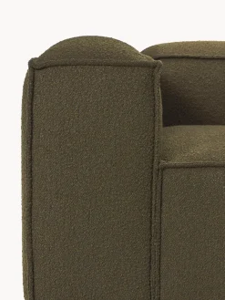 Butacas|Sillones></noscript>Westwing Collection Sillón en tejido bouclé Lennon Bouclé verde oliva
