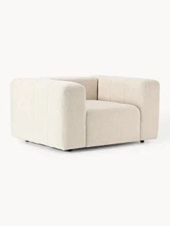 Butacas|Sillones>Westwing Collection Sillón en tejido bouclé Lena Bouclé beige