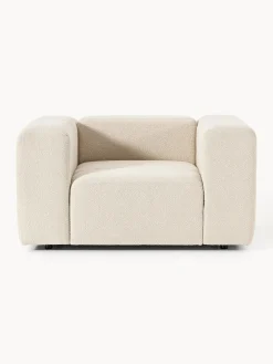 Butacas|Sillones></noscript>Westwing Collection Sillón en tejido bouclé Lena Bouclé beige