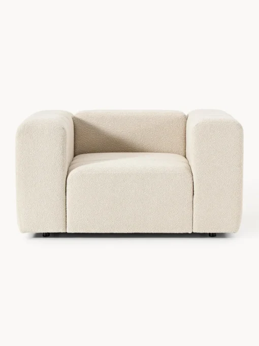 Butacas|Sillones>Westwing Collection Sillón en tejido bouclé Lena Bouclé beige