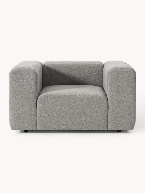Butacas|Sillones>Westwing Collection Sillón en tejido bouclé Lena Bouclé gris