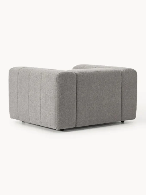 Butacas|Sillones>Westwing Collection Sillón en tejido bouclé Lena Bouclé gris