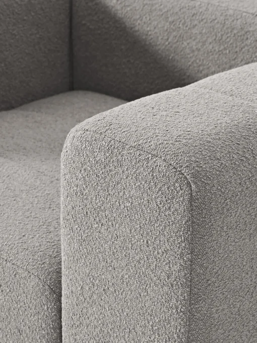 Butacas|Sillones>Westwing Collection Sillón en tejido bouclé Lena Bouclé gris