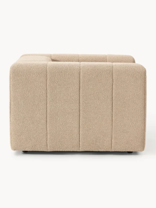 Butacas|Sillones>Westwing Collection Sillón en tejido bouclé Lena Bouclé beige