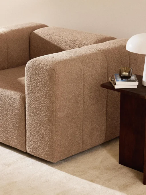 Butacas|Sillones>Westwing Collection Sillón en tejido bouclé Lena Bouclé beige