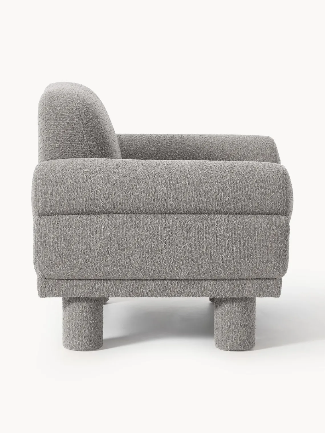 Online Sillón en tejido bouclé Lilo Butacas|Sillones