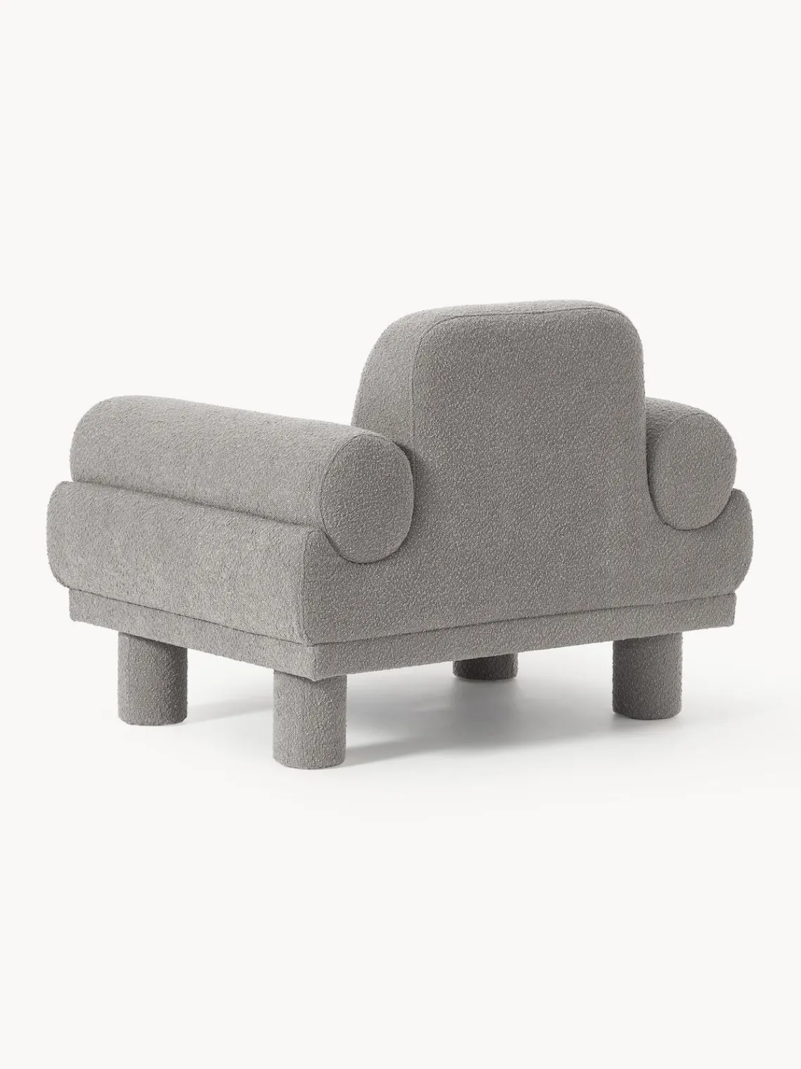 Online Sillón en tejido bouclé Lilo Butacas|Sillones