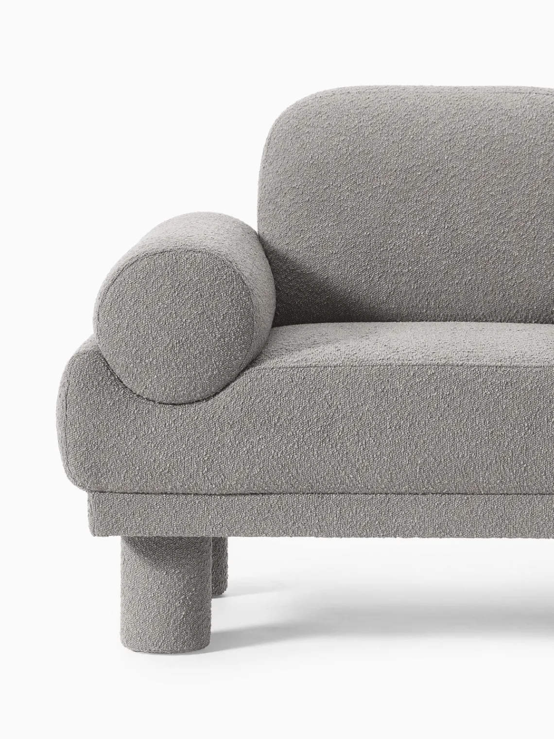Online Sillón en tejido bouclé Lilo Butacas|Sillones