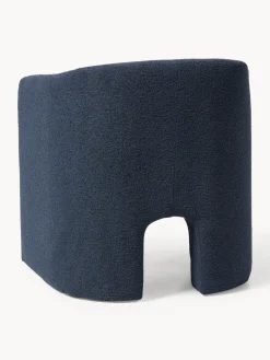 Sillones Pequeños|Sillones></noscript>Westwing Collection Sillón en tejido bouclé Mairo Bouclé gris azulado
