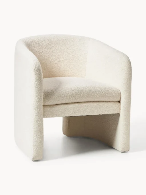 Hot Sillón en tejido bouclé Mairo Sillones Pequeños|Sillones