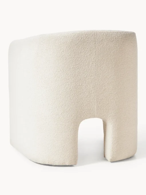 Hot Sillón en tejido bouclé Mairo Sillones Pequeños|Sillones