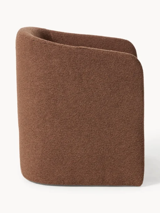 Sillones Pequeños|Sillones>Westwing Collection Sillón en tejido bouclé Mairo Bouclé marrón