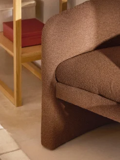 Sillones Pequeños|Sillones></noscript>Westwing Collection Sillón en tejido bouclé Mairo Bouclé marrón
